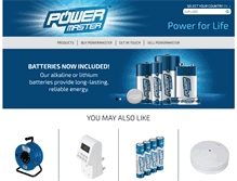 Tablet Screenshot of powermaster.com